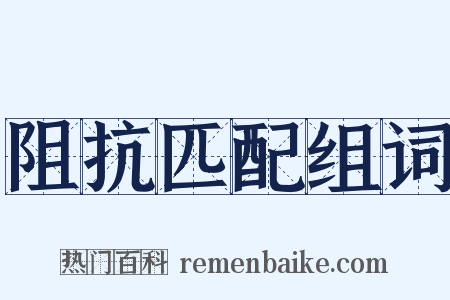 阻抗匹配组词是什么意思的图片